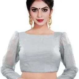 Solid Back Open Blouse-31