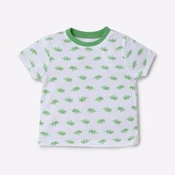 Dinosaur Print Round-Neck T-shirt-image-71
