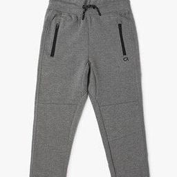Boys Heathered Slim Fit Track Pants-image-51