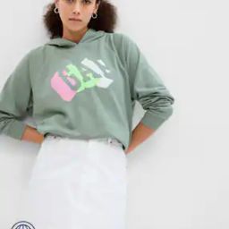 Brand Print Relaxed Fit Hoodie-image-99