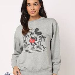 Mickey Mouse Print Relaxed Fit Sweatshirt-image-70