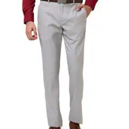 Men Self-design Relaxed Fit Trousers-image-3