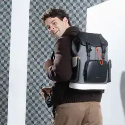 mokobara Colourblock Backpack with Adjustable Straps-picture-12