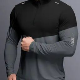 Men Colourblock High-Neck T-Shirt-picture-41
