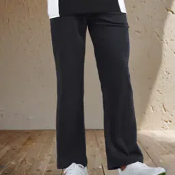 Shein Full Length Straight Track Pants With Pockets-image-62