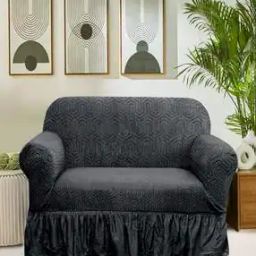 Stretchable 1-Seater Sofa Cover-38
