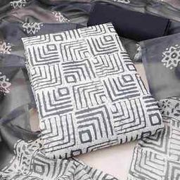 Women Geometric Print Unstitched Dress Material-picture-9
