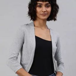 Open-Front Shrug with Back Lace Panel-16