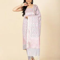 Women Printed Unstitched Dress Material-image-3