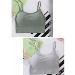Women Pack of 2 Sports Bras with Adjustable Straps-12