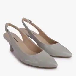 Slingback Pumps with Buckle Closure-34
