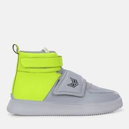 Men Colourblock Boots with Velcro Fastening-image-36