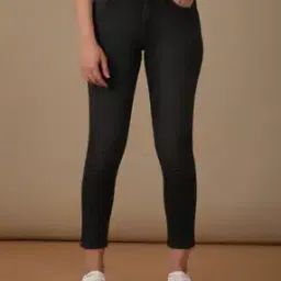 Washed Skinny Fit Jeans with Insert Pockets-image-1