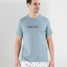 Crew-Neck T-Shirt with Brand Print-picture-47