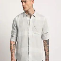 Checks Slim Fit Shirt-image-95