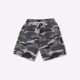 Camouflage Print Cargo Shorts-image-83