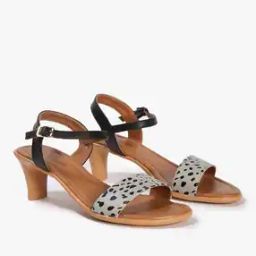 Women Animal Print Kitten-Heeled Sandals-image-83
