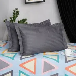 Set of 2 220 TC Striped Pillow Covers 27" x 17"-image-68