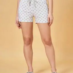 Women Mid-Rise Micro Print City Shorts-picture-52