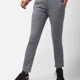 Men Straight Track Pants with Insert Pockets-image-88