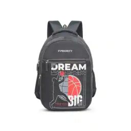Typographic Print Backpack with Adjustable Strap-13