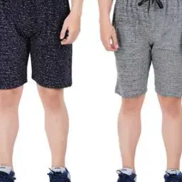 Pack of 2 Textured City Shorts with Drawstring Waist-picture-10