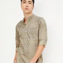 Men Printed Regular Fit Short Kurta-22