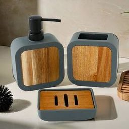 Set of 3 Plastic Bathroom Accessories-image-4