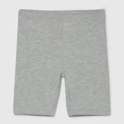 Girls Heathered Regular Fit Cycling Shorts-image-35