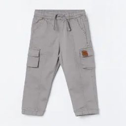 Boys Mid-Rise Straight Fit Cargo Pants-24