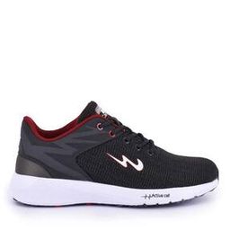 Textured Low-Top Lace-Up Sports Shoes with Panels-image-47