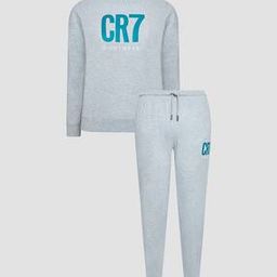 Men Brand Print T-Shirt & Joggers Set-image-2