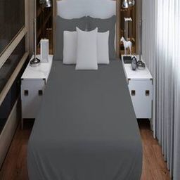 600 TC Cotton King-Size Bedsheet with Pillow Covers-image-93
