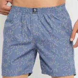 Men Printed Trunks with Elasticated Waist-image-19