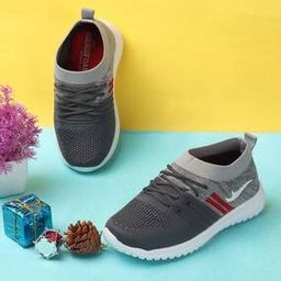 Boys Knitted Running Shoes with Lace Fastening-image-63