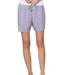 Allover Print & Functional Pocket Lounge Shorts-image-12