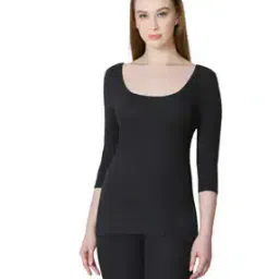 Anti-Bacterial & Round-Neck 3/4Th Sleeve Thermal Vest-image-20