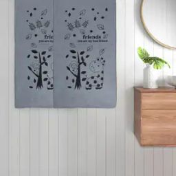 Set of 2 300 GSM Printed Bath Towels 45" x 23"-19