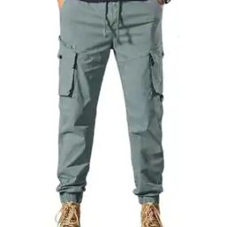 Men Relaxed Fit Cargo Jogger Pants with Insert Pockets-image-33