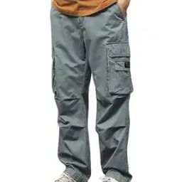 Men Relaxed Fit Cargo Pants with Insert Pockets-picture-19
