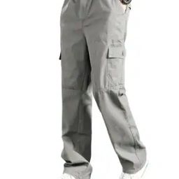 Men Relaxed Fit Cargo Pants with Insert Pockets-picture-33