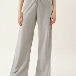Women Wide Track Pants with Drawstring Waist-picture-4