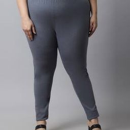 Ankle-Length Leggings with Elasticated Waist-image-83