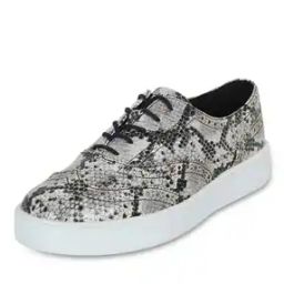 Reptile Print Lace-Up Casual Shoes-image-35