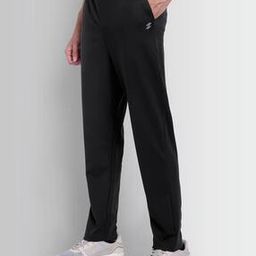 Men Logo Print Straight Track Pants-image-45