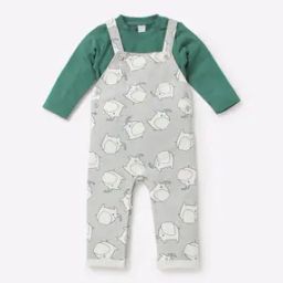 Printed Dungaree & T-Shirt Set-picture-17