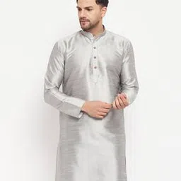 vastramay Long Kurta with Mandarin Collar-picture-16