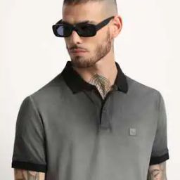 Men Slim Fit Polo T-Shirt with Collar Neck-image-73