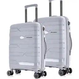 Set of 2 Paris Number Lock Trolley Bags - M | L-12