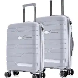 Set of 2 Paris Number Lock Trolley Bags - S | M-image-81